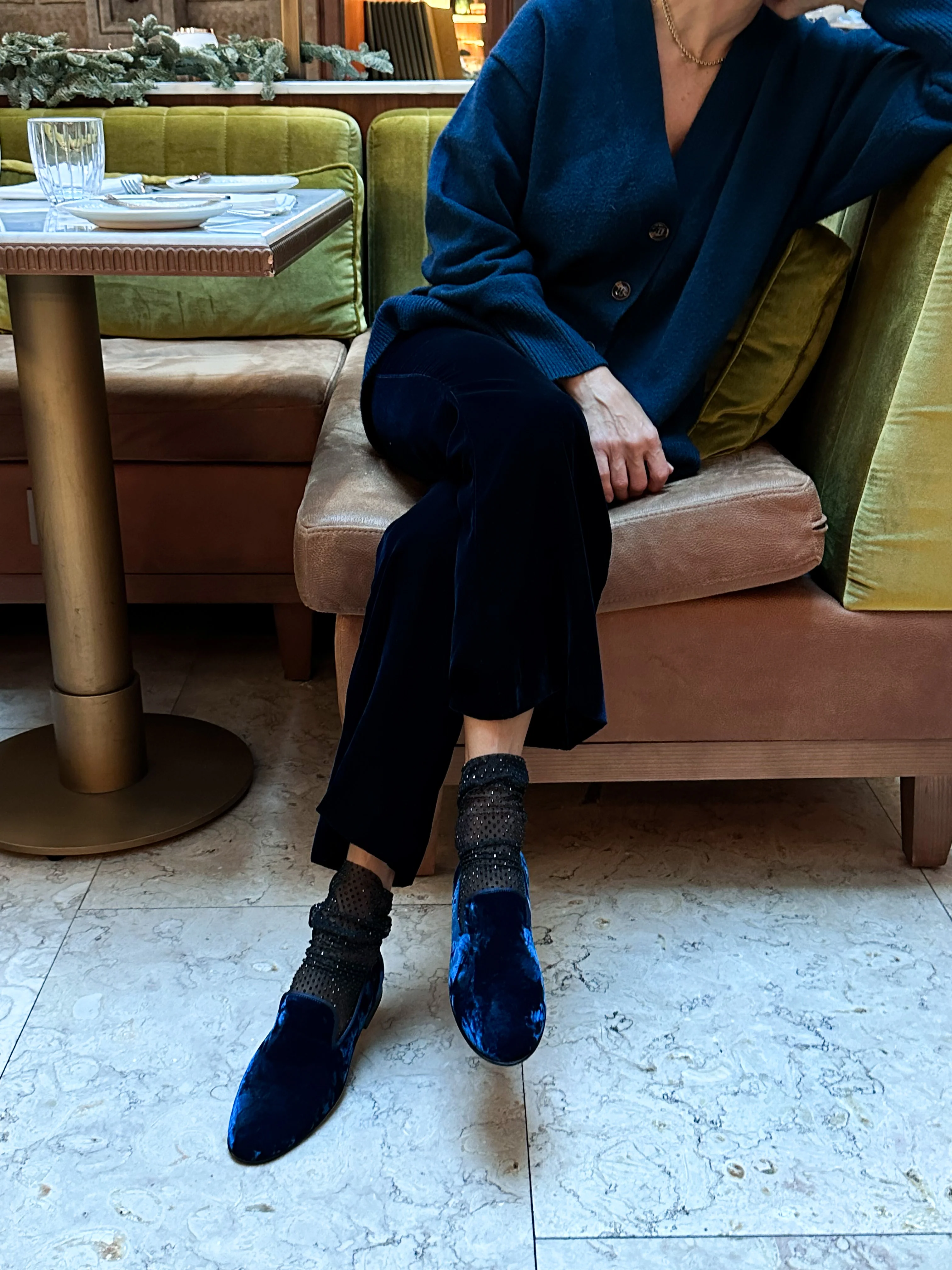 Blue Crush Velvet Slipper - Image 4