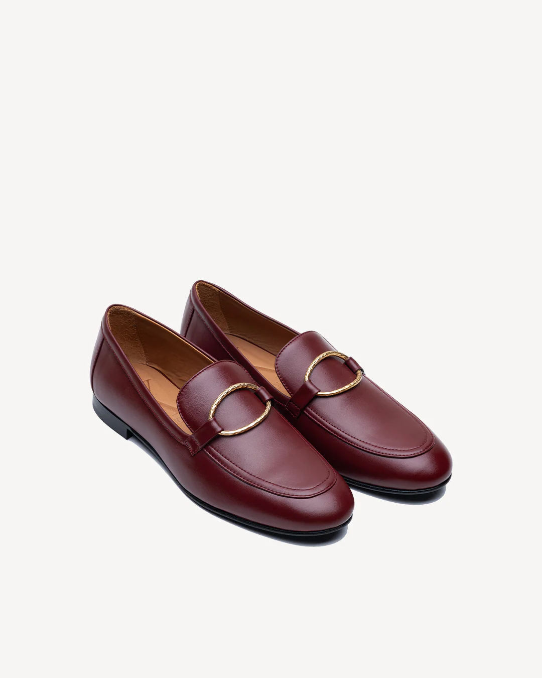 Burgundy Tomboy Chic Loafers - Image 7
