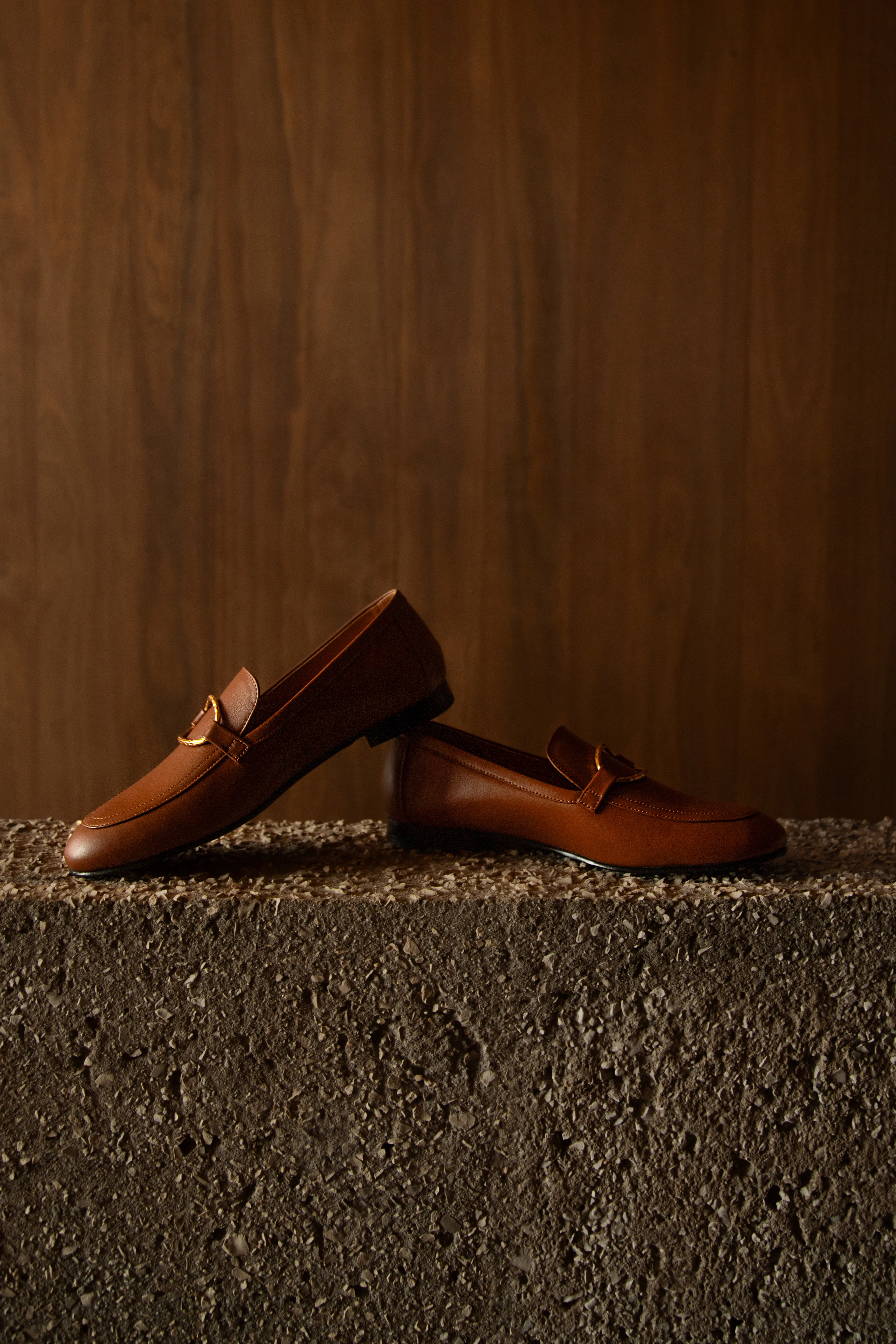 Cognac Tomboy Chic Loafers - Image 6