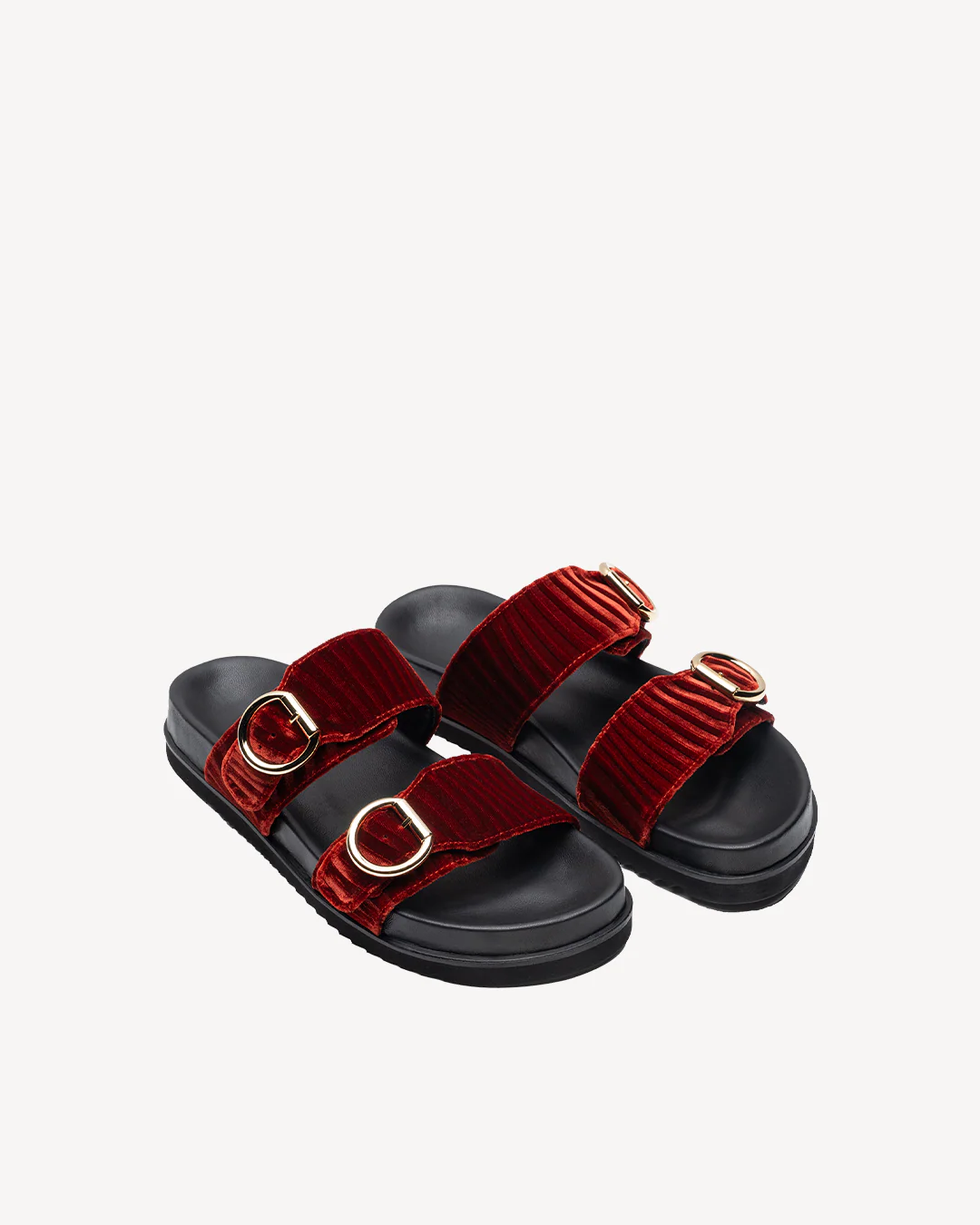 Double Buckle Sandals Ruggine - Image 3