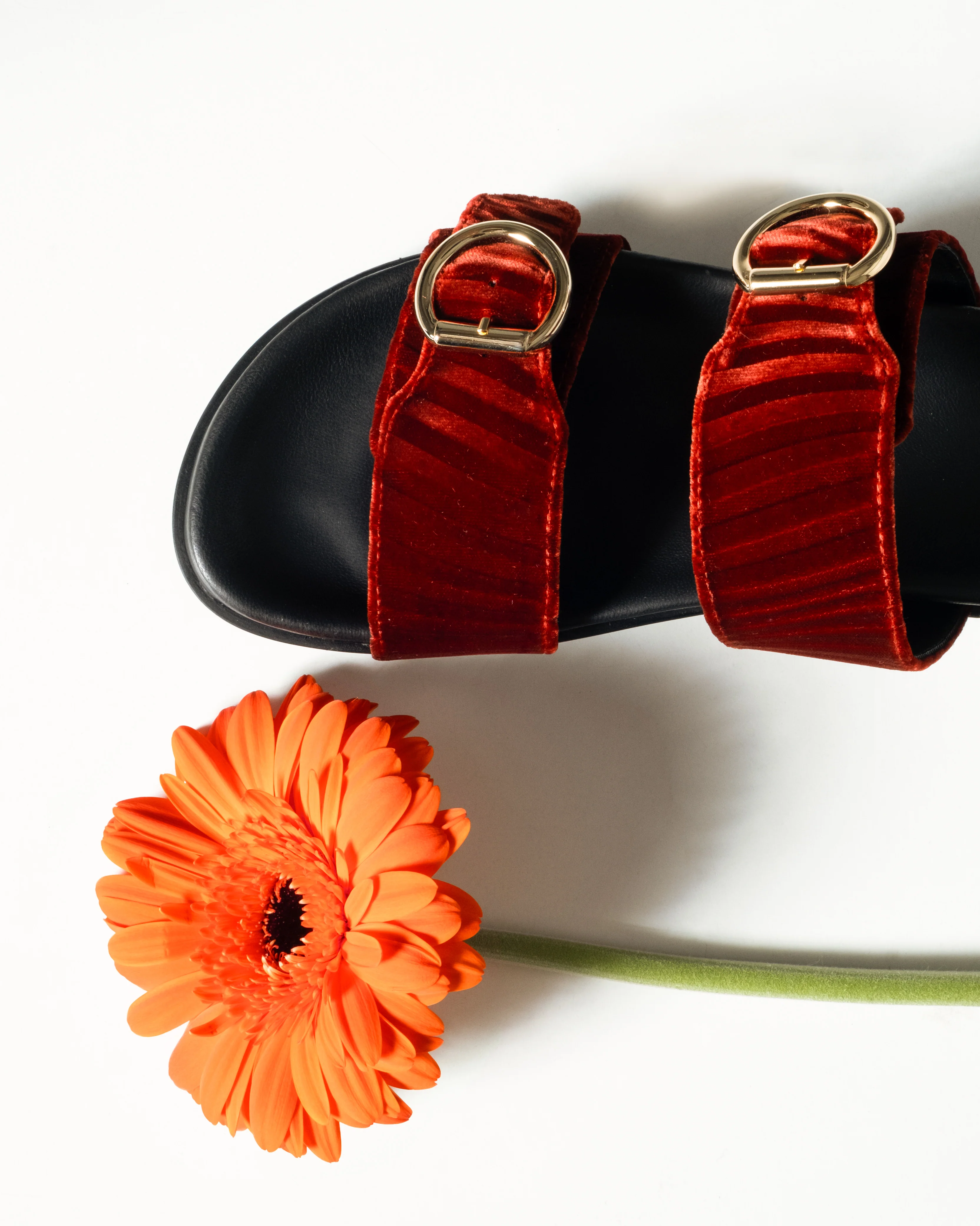 Double Buckle Sandals Ruggine - Image 4