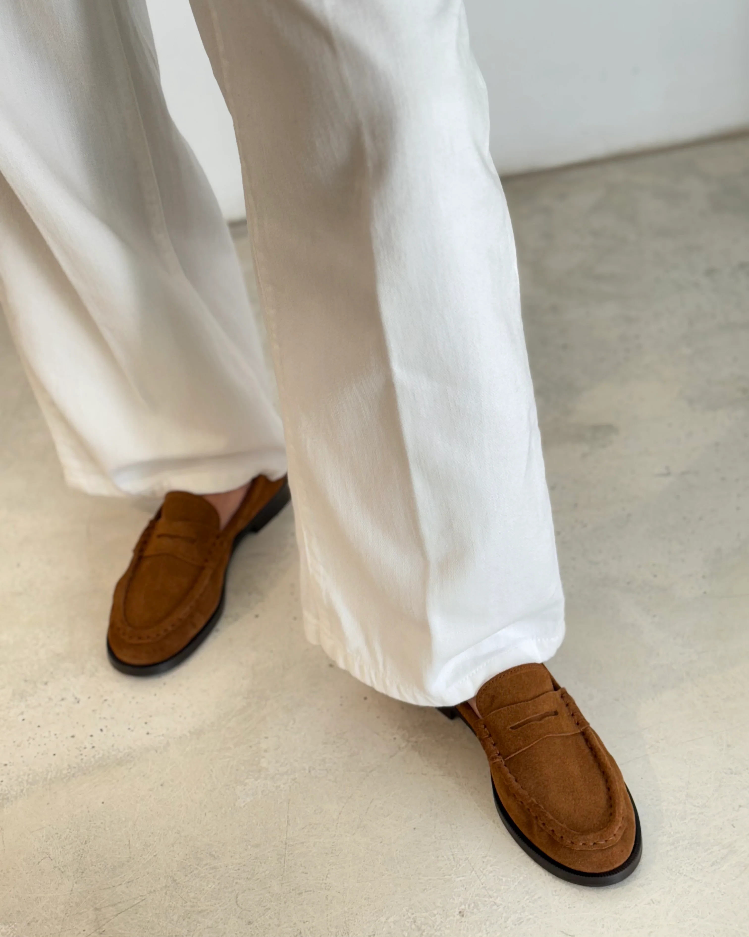 Freddie Mocha Suede Penny Loafer - Image 6