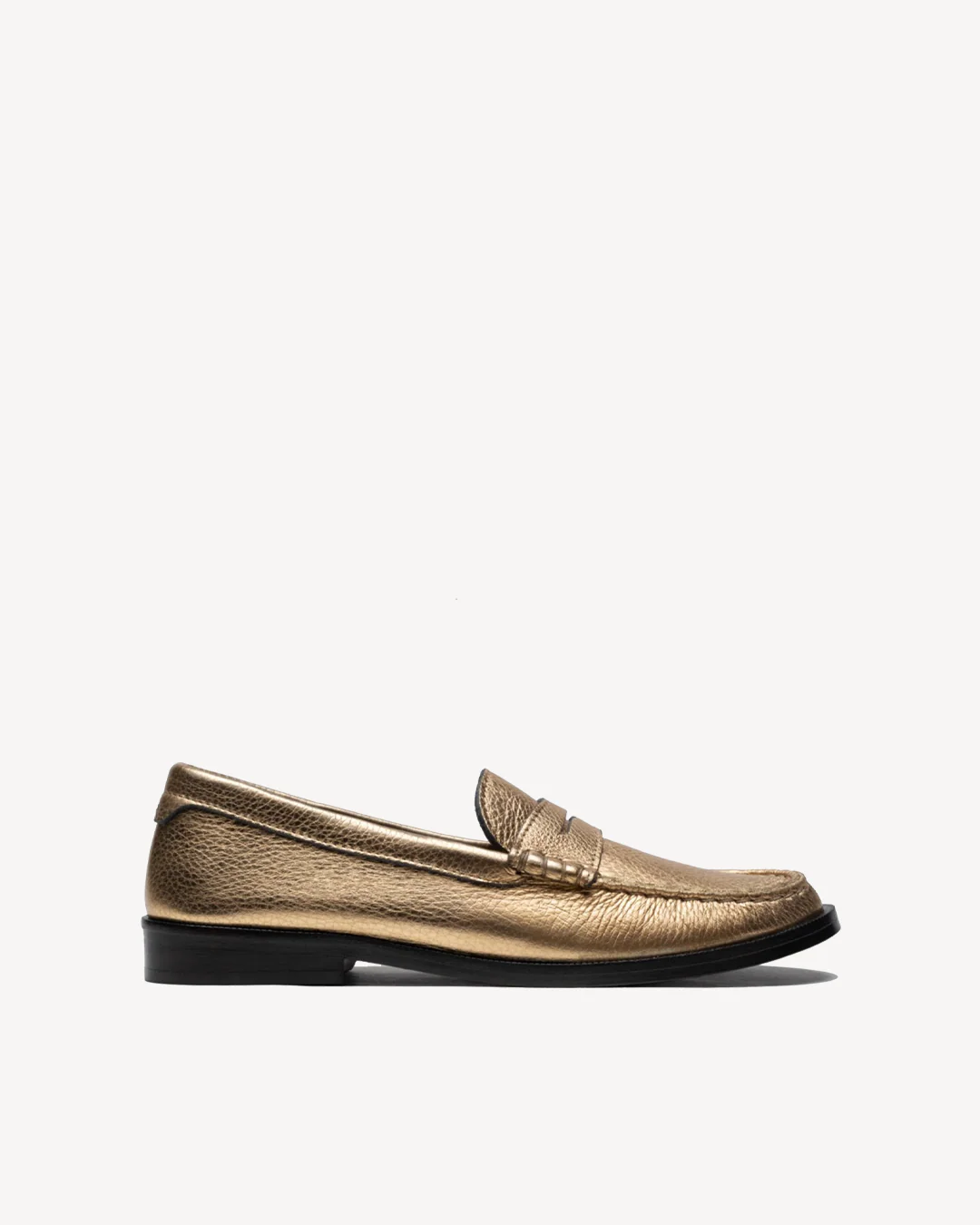 Gold Penny Loafer