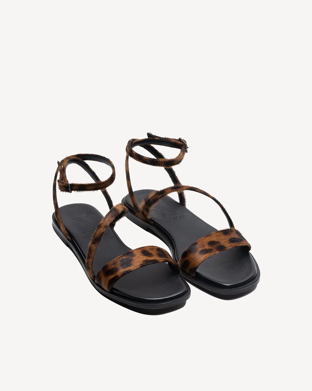 Grace Leopard Flat Sandals - Image 3