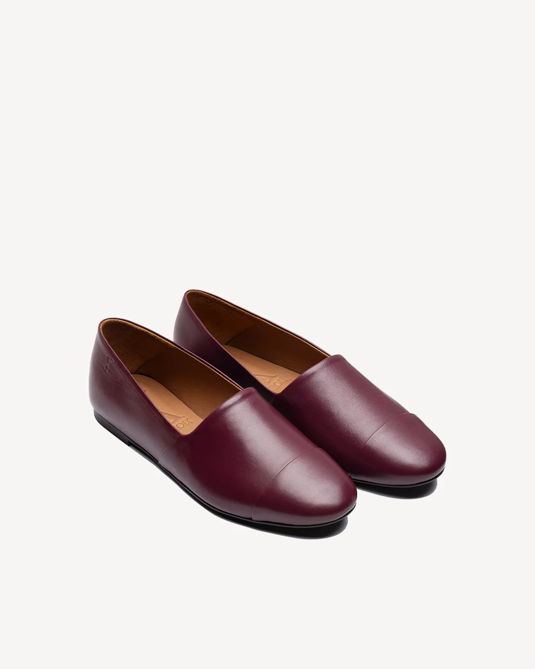 Leather Slip-On Bordeaux - Image 3