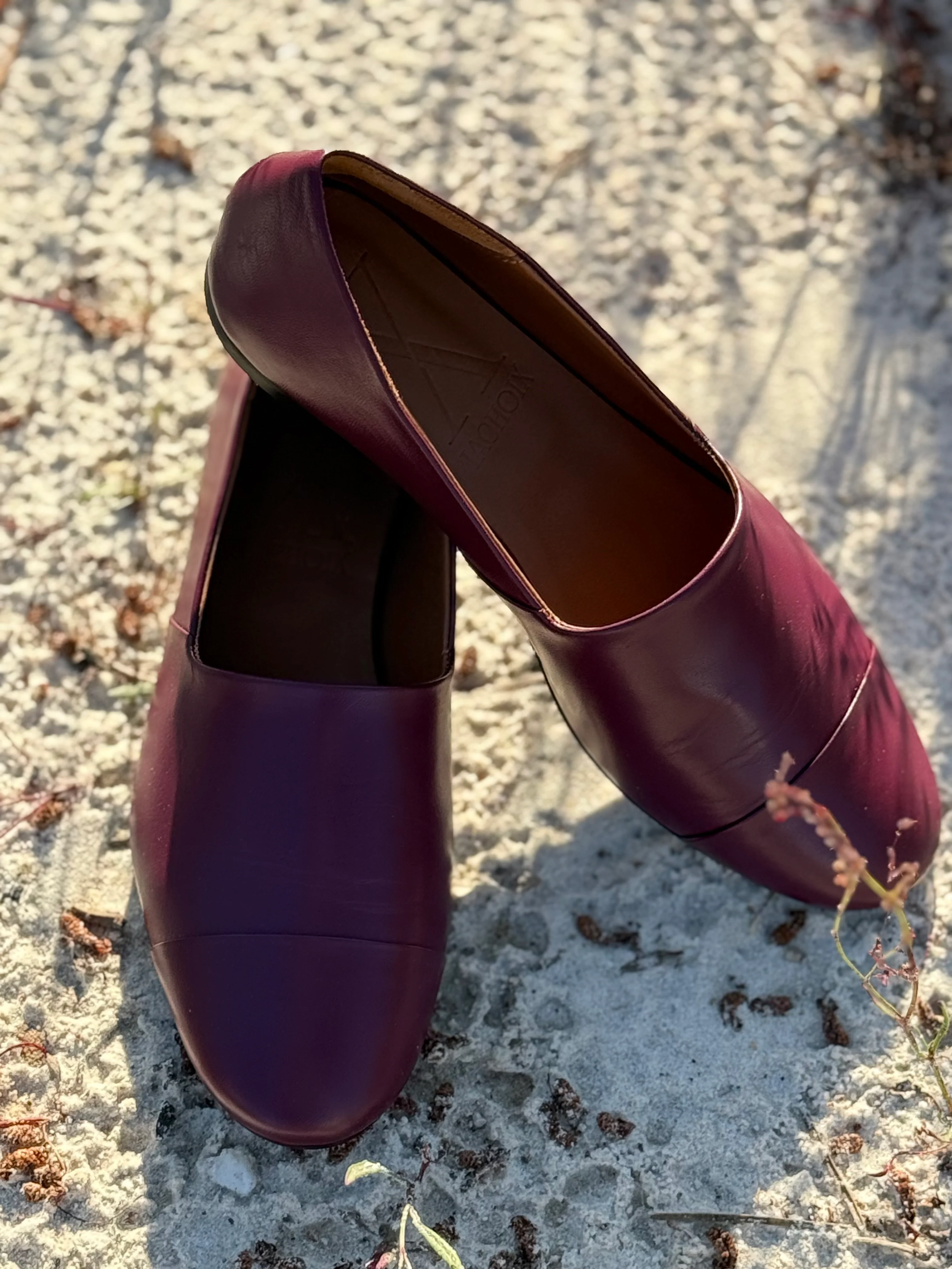 Leather Slip-On Bordeaux - Image 4