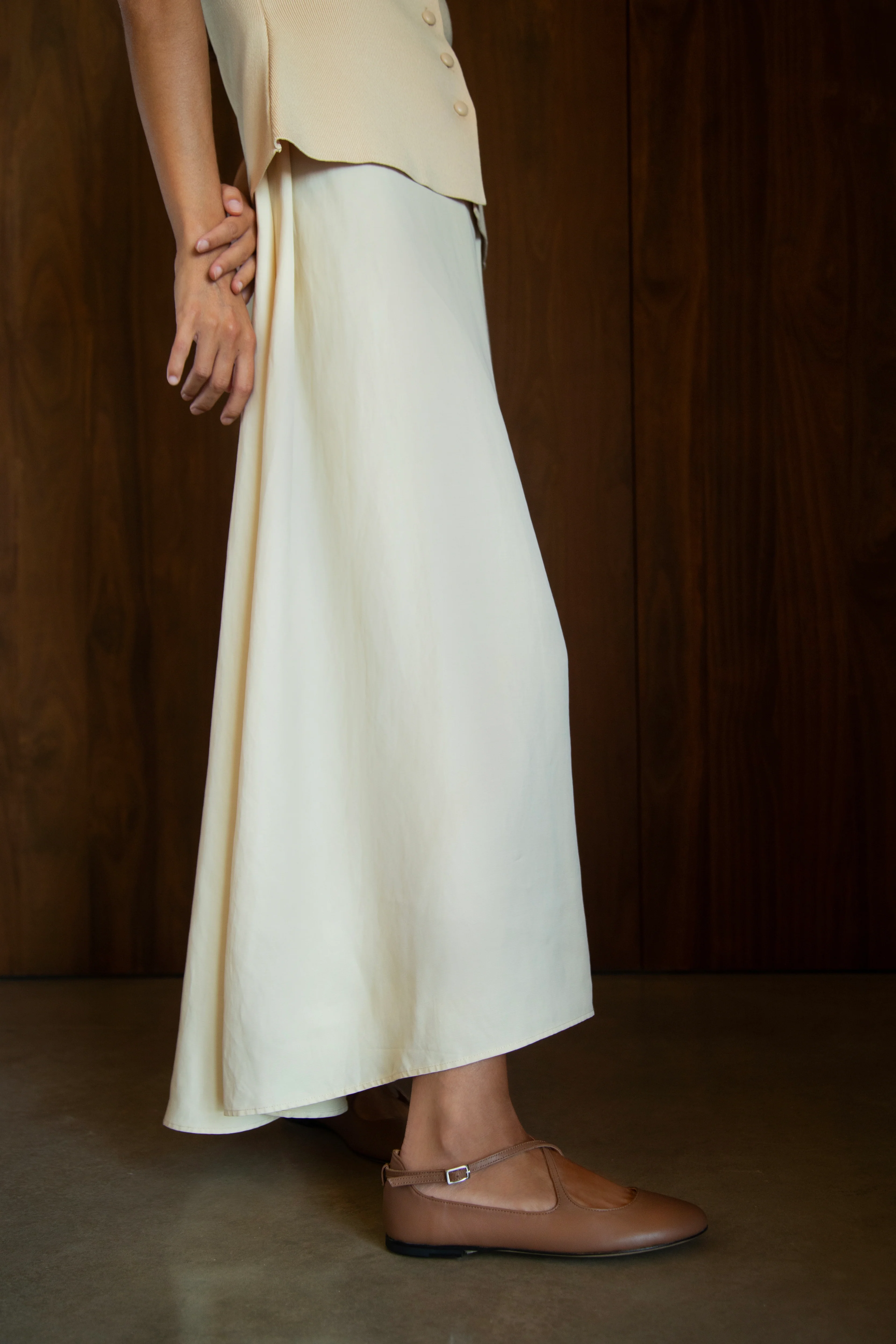 Lottie Crossed Ballerina Camel Brown - Image 3