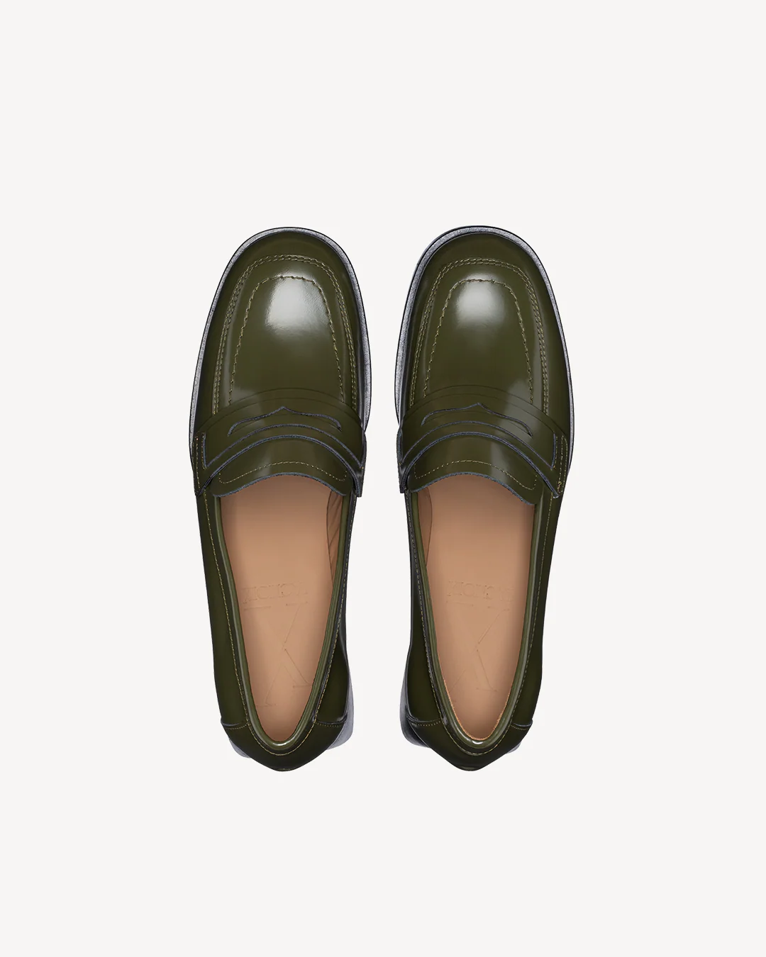 Moss Green Mid-Heel Loafer - Image 6