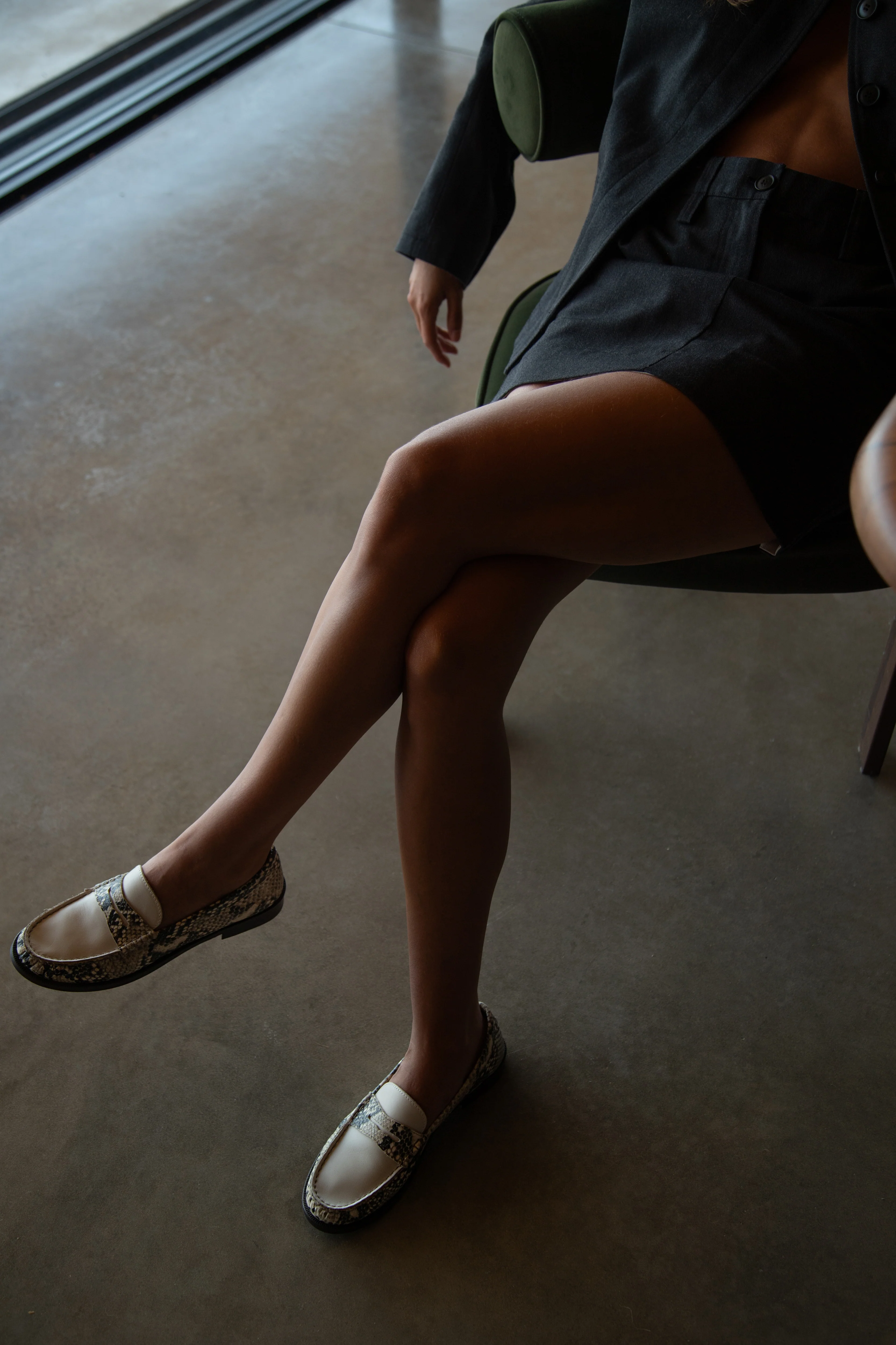 Penny Loafer Python & Off-White - Image 5