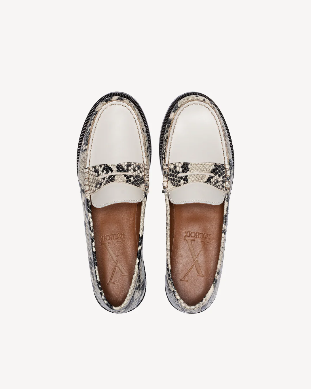 Penny Loafer Python & Off-White - Image 8