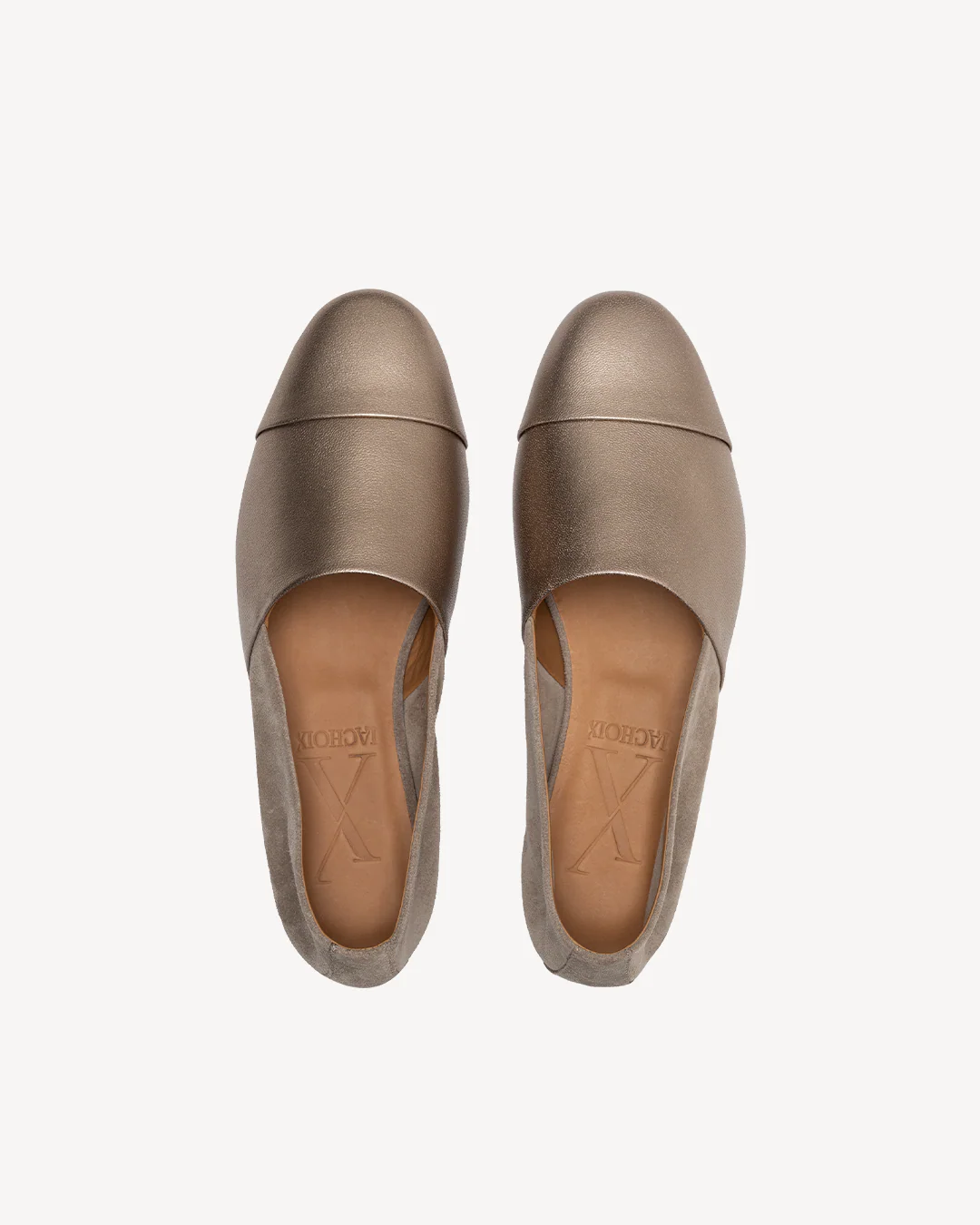 Sand Slip-On Leather and Suede - Image 4